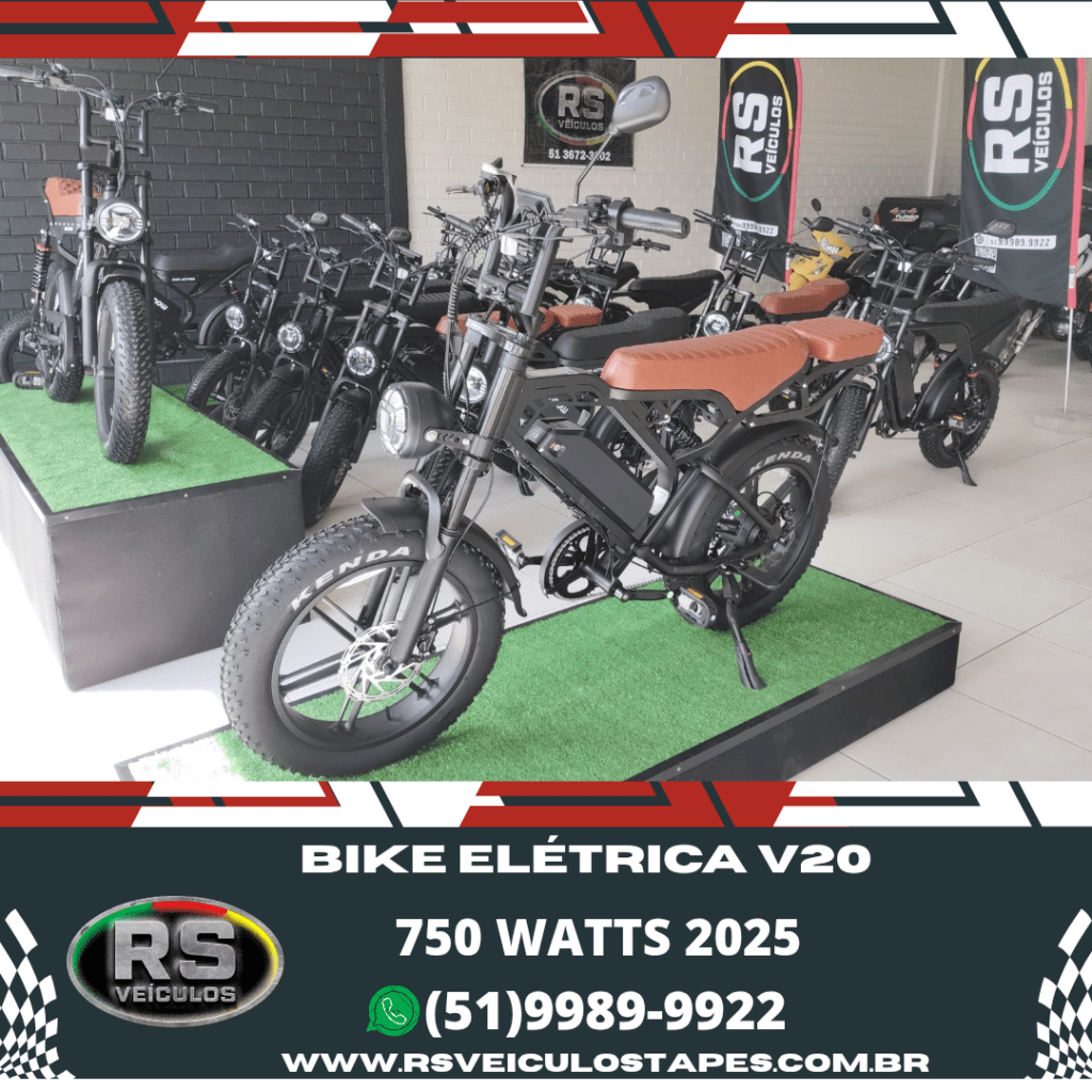 Bike Eletrica V20 Bat.750 Watts/Motor 1000 Watts 2025